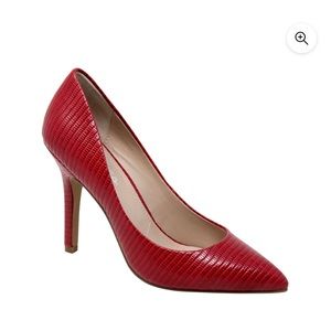 CHARLES BY CHARLES DAVID Womens Red Padded Maxx Pointed Toe Stiletto